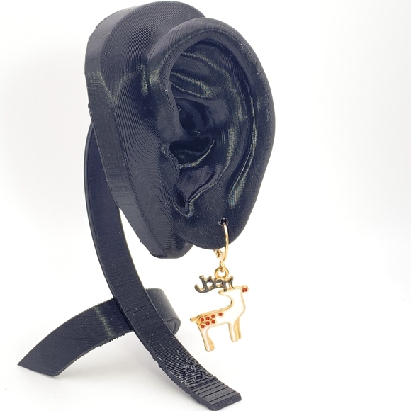 Christmas Reindeer Earrings - Picture 4 of 5